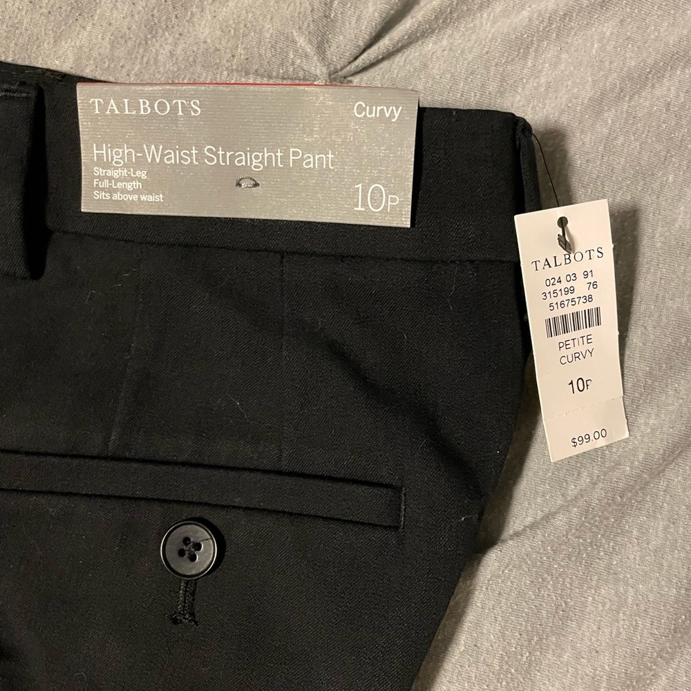 High Waist Straight Leg Pant